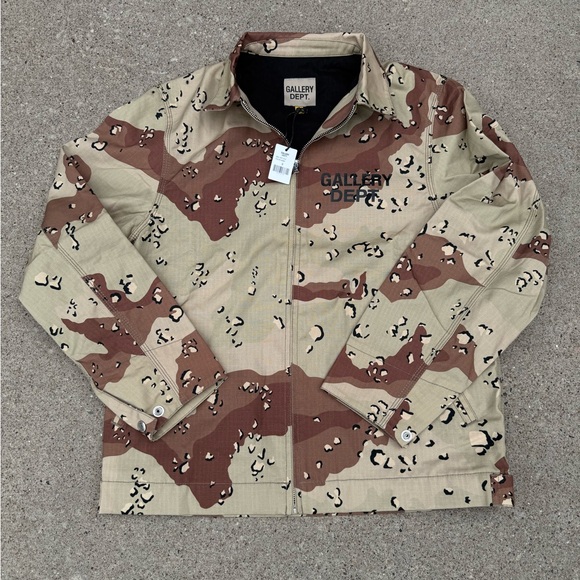 Gallery Dept Brown and Tan Zip-Up Jacket - Picture 1 of 7